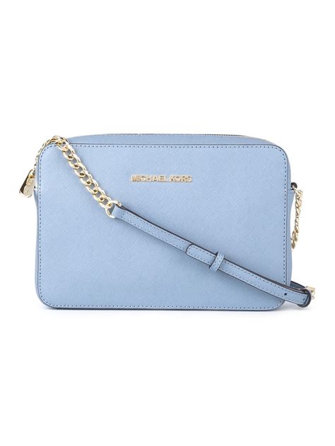 michael kors blue jet set bag|Michael Kors jet set crossbody bag.